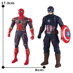 17CM Marvel Anime Action Figures Spiderman Hulk Iron Man Kids Toy US