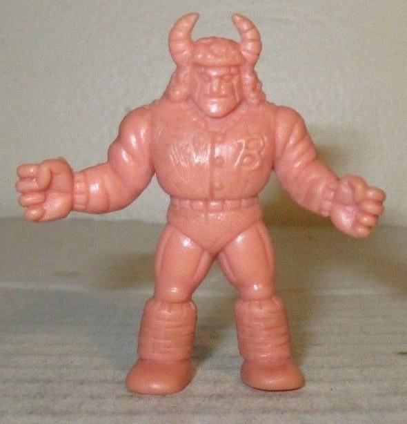 80’s M.U.S.C.L.E. Men Kinnikuman Flesh Color 2″ Buffaloman D Figure #105 Mattel