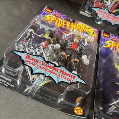 COMPLETE SET VAMPIRE WARS ACTION FIGURE LOT SPIDER-MAN BLADE MORBIUS NEW TOY BIZ