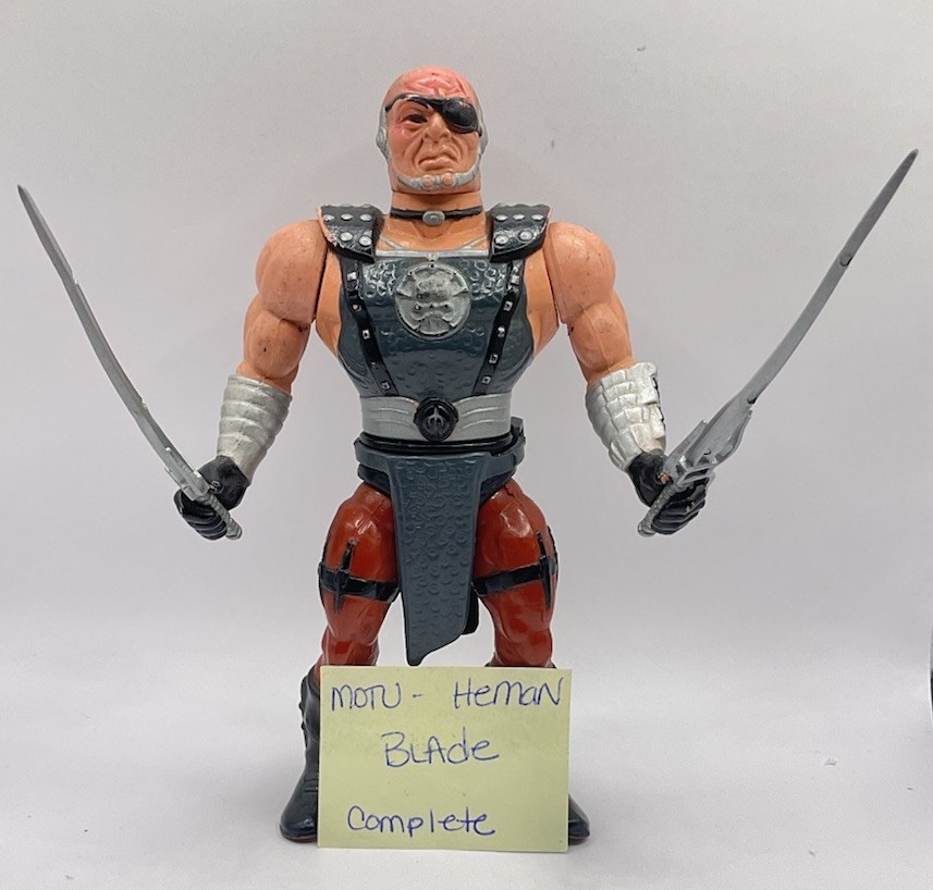 Blade vintage MOTU movie figure *complete* (1987) Heman (Mexico)