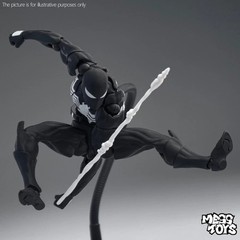 toys Messtoys Symbiote Spider-Man Black Suit Action Figure Collectible Toy Bo