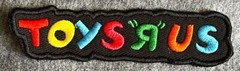 TOYS “R” US embroidered logo patch emblem toy 90s 80s retro hat badge R toysrus