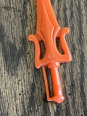 1983 MOTU Faker Orange Power Sword Accessory Made Malaysia