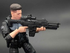 1/12 scale 3D printed M41A2 pulse rifle for classified valaverse marvel legends