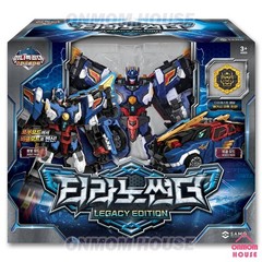 Miniforce Tyranno Thunder Legacy + Rex Kaiser Black Edition Robot Set