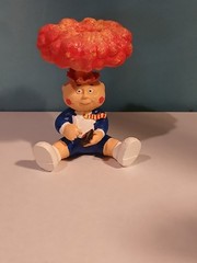 Garbage Pail Kids ADAM BOMB Fan Made All Hand Painted Stands 3 Inches Tall.