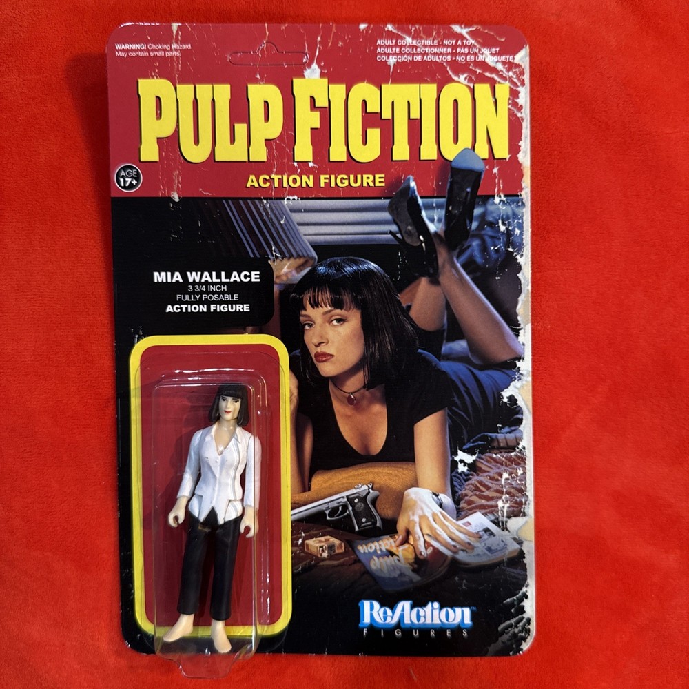 Pulp Fiction Mia Wallace Funko ReAction Figure 3.75″ Vintage 2014 Carded Col.