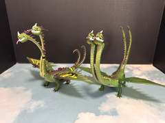 How To Train Your Dragon Barf and Belf Zippleback lot of 2 action figures