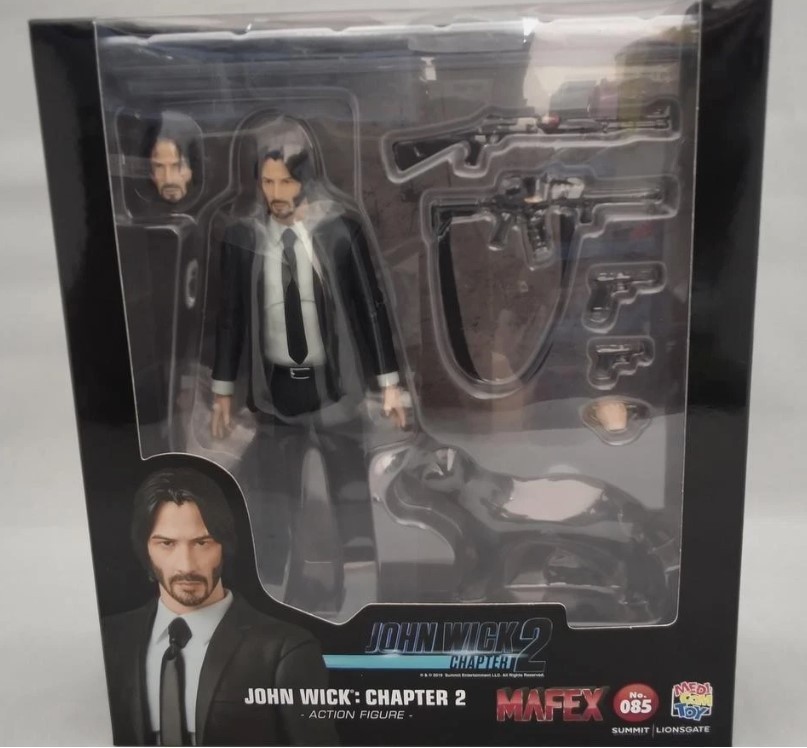 Medicom Toy MAFEX 085 JOHN WICK (CHAPTER 2) Authentic Original Action Figure 6″