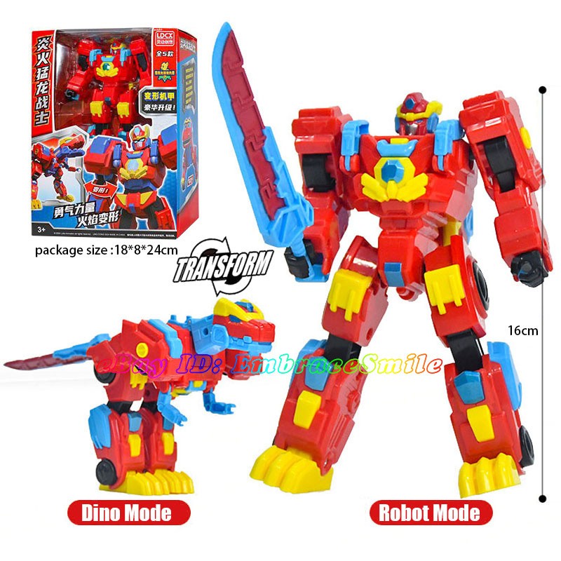Gogo Dino Explorers Buster Rex Transform Robot Dinosaur Gogobuster Figures Toy