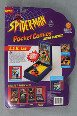 Vtg 1994 Toy Biz Spider-Man Pocket Comics Action Playset E.S.U. Lab New on Card