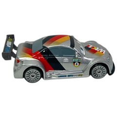 Disney Cars Max Schnell Metallic Silver 1:55 Die-Cast Car Vehicle Pixar Mattel