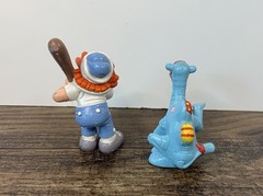 Vintage Raggedy Andy & Camel 3″ PVC Figure Set Baseball Bat Berrie