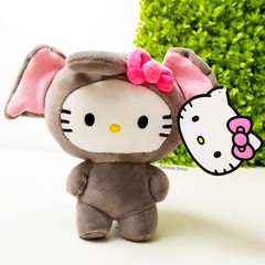 Sanrio Hello Kitty Disguised in Elephant Costume 6″ Stuffed Plush New w/tag Gift