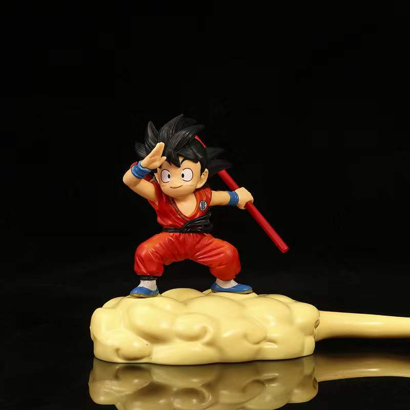 Anime Dragon Ball Goku & Flying Nimbus Action Figures Toy, Multiple Colors