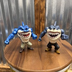 Lot Of 2 Vintage Shark Figures Lot Street Wise Designs Street Sharks Style