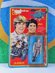 Glasslite Chips Jon Vintage Figure + Original Card. Ultra RARE!! Brazil 80’s
