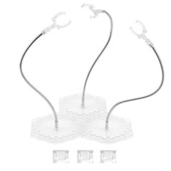 4PCS Adjustable Action Figure Display Holder Base Doll Model Support Stand USA
