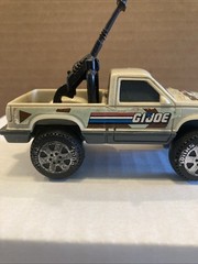 GI Joe Military Machines Desert Jeep 4×4 Pickup Truck & Gun Tonka 1988 Used