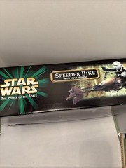 Hasbro Star Wars Power of The Force Speeder Bike & Trooper 12 in Action Figure