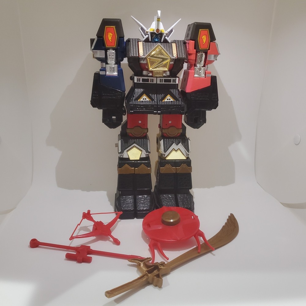 Vintage 1995 Bandai Power Rangers Deluxe Shogun Megazord 90% Complete