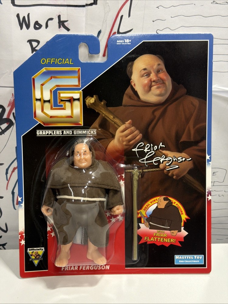 WWF Friar Ferguson Grapplers & Gimmicks Deep Cut Bastion Booger Wrestling Figure