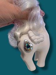 Vintage My Little Pony Princess Tiffany Pegasus G1 MLP White Jeweled 1987