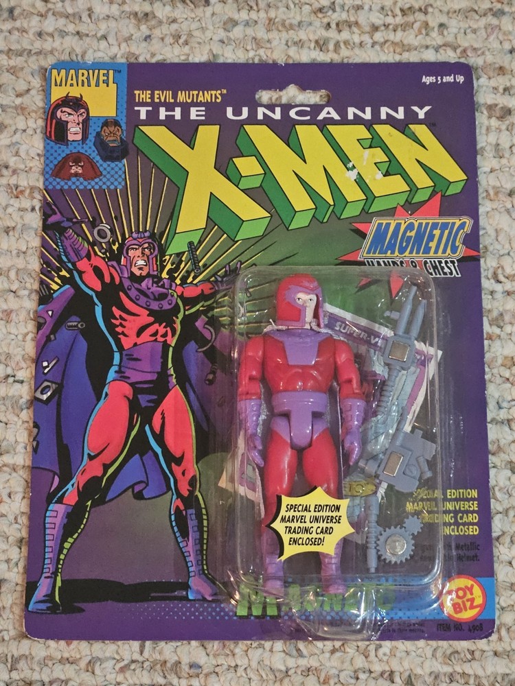 MAGNETO 1991 Toy Biz Marvel The Uncanny X-Men Action Figure MOC NIP