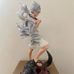38cm One Piece Luffy Gear 5 Figure – Nika Island of Ghosts PVC Collectible Model