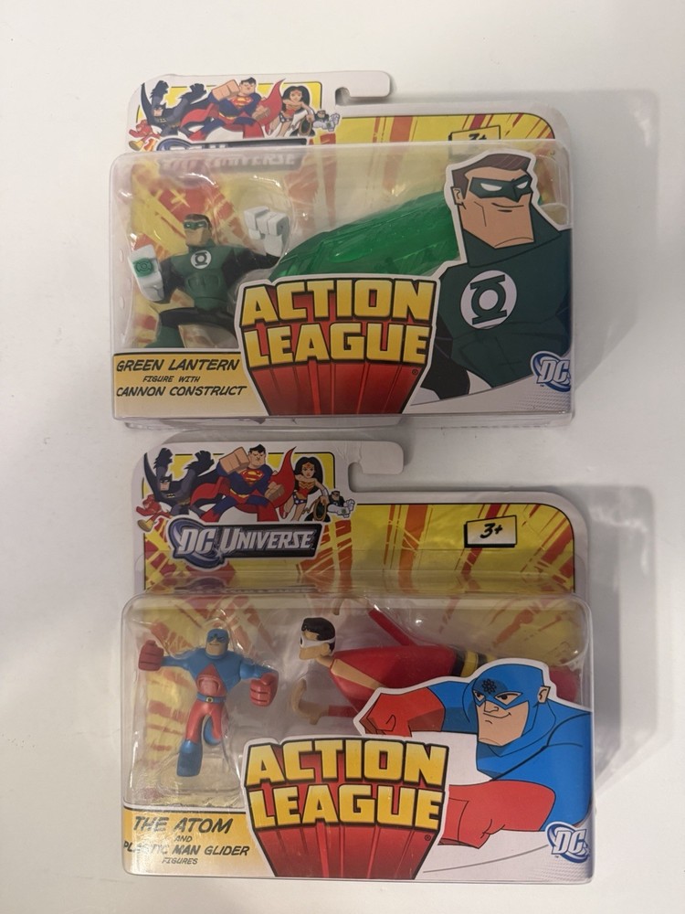 DC Universe Action League The Atom and Plastic Man Glider & Green Lantern 2011