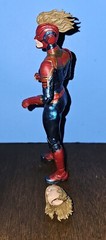 Marvel Legends Captain Marvel Action Figure Has Extra Head, No Extra Hands