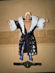 WWE Defining Moments NATURE BOY RIC FLAIR Black Robe BIG GOLD BELT 2014 NWA WWF