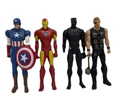 Hasbro Marvel Avengers Action Figures Plastic Toy Figures Lot of Four {129}