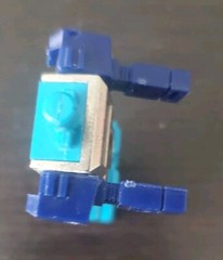 Takara Revell Robotech Robolinks Force 51 Blue & Cyan 2″ Figure 1984 Japan Vtg