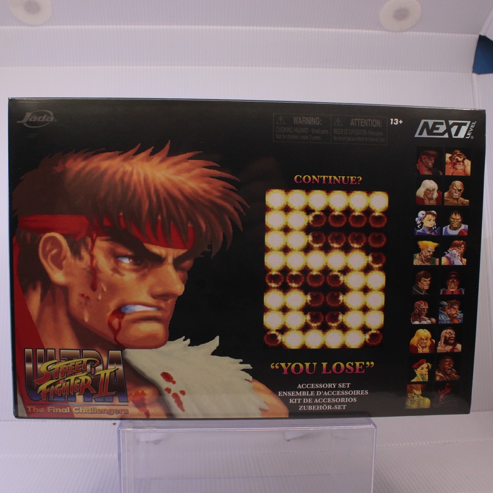 SDCC 2026 Jada Toys Ultra Street Fighter II You Lose Accessory Set
