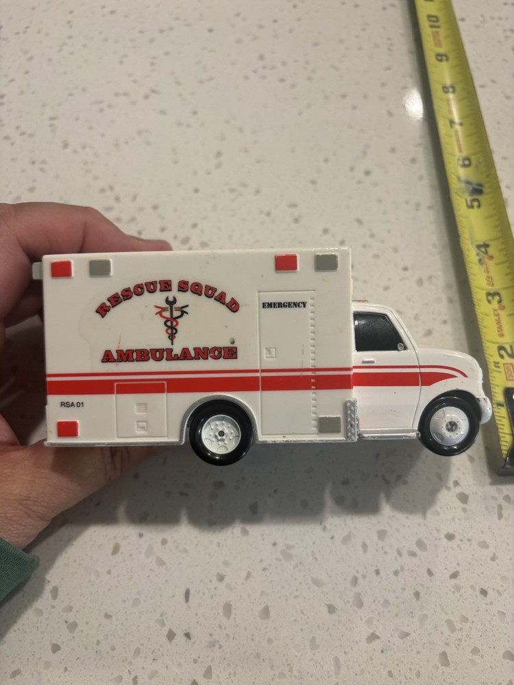 Disney Pixar Cars Rescue Squad Ambulance Deluxe Car Used Condition See Photos