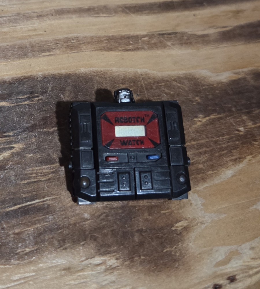 Takara Kronoform Transformer Watch 1983 K.O. Vintage Black/Red Untested! RARE!!