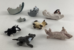 Puppy Kitty In My Pocket Figure 8pc Lot Vintage 1994 MEG Bernard Poodle Dog Cat