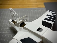 Buck Rogers Warhawk Hawk Ship Model 11in. (BLACK & WHITE)