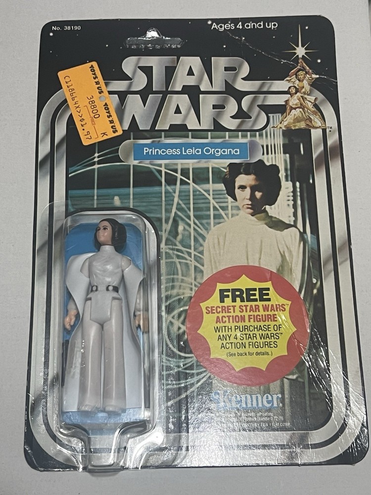 VINTAGE KENNER STAR WARS 1977 LEIA ORGANA 21 BACK C SECRET OFFER RARE CARD MOC