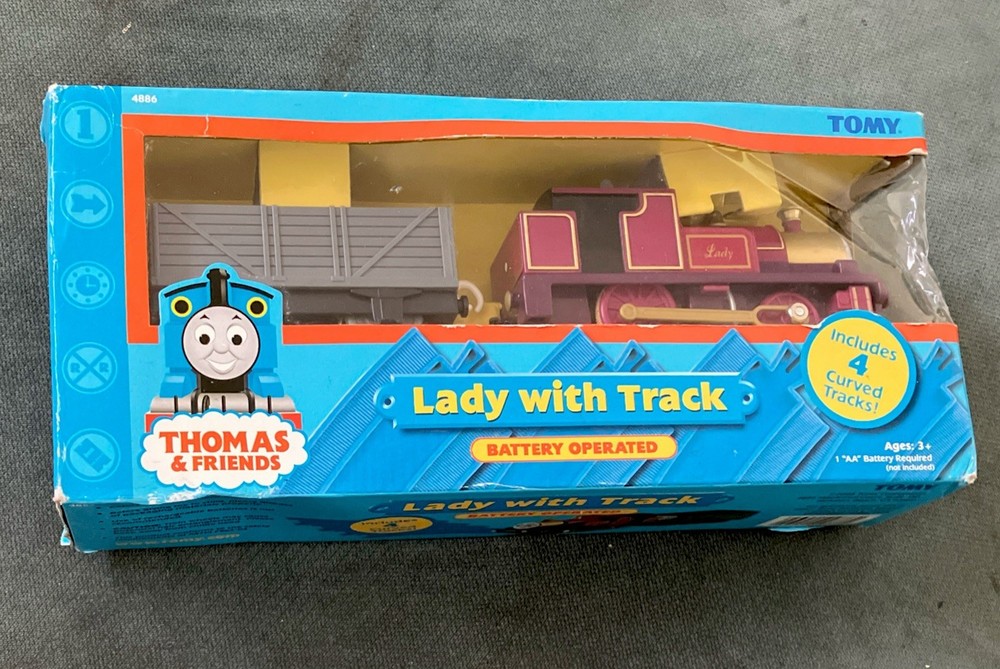 Thomas & Friends- Lady With Track – Battery Operated 2005 NEW w Box Damage- Rare