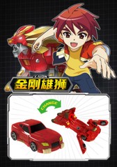 Turning Mecard Transform Robot Figure Battle Game Cards Boys Model Car Toys Gift