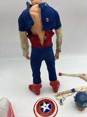Captain America 1966 CAPTAIN ACTION Ideal ORIGINAL FIGURE, Mask, Guns, Belt