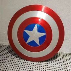 24″ AVENGERS CAPTAIN AMERICA VIBRANIUM SHIELD 75TH ANNIVERSARY COSPLAY PROP NEW
