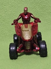 2010 Iron Man ATV 4 Wheeler + Armor Cycle Vehicle & Action Figure Lot!!!