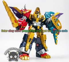 Miniforce Dinoid Warrior 11″ Dino Emperor Figure 5in1 Transformer Combiner Robot
