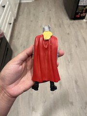 Thor Action Figure w/ Cape Silver Helmet Red Black Silver Plastic