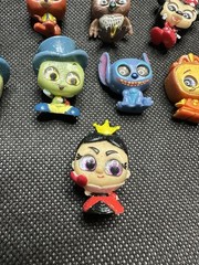 Disney Doorables Glitter Lot of 9 Stitch Minnie Beauty Beast Pinocchio Zootopia