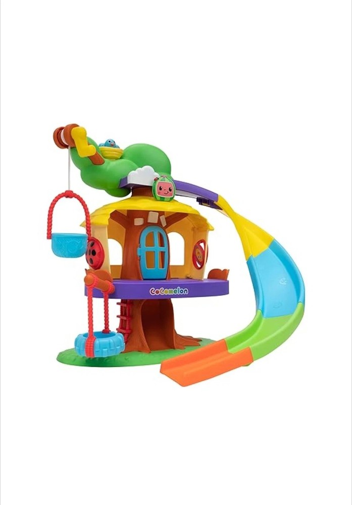 CoComelon Clubhouse Playset JJ & Friends Figures Slide Tunnel Elevator Toy Gift