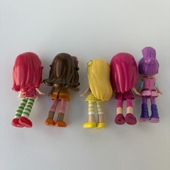 Near Complete Set 5 Strawberry Shortcake Dolls 3” Lemon Orange Raspberry Plum